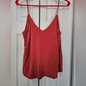Elegant Red Spaghetti Strap Top
